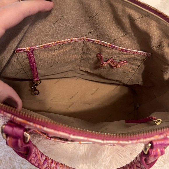 Brahmin Large Duxbury Satchel and brand Ady wallet in Peony Ombré - Picture 5 of 9